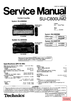 Technics - SUC-800-UM-2 - Service manual 
